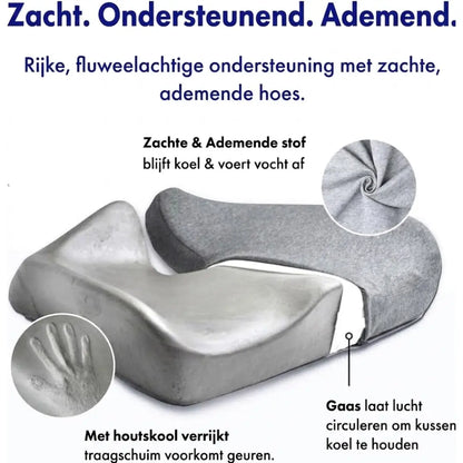 CloudSeat™ – Gepatenteerd Ergonomisch Zitkussen voor Drukverlichting