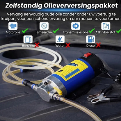 Selyven 12V Elektrische Olie-extractorpomp – Snel & Schoon Zonder Knoeien Olie Verversen (100W)