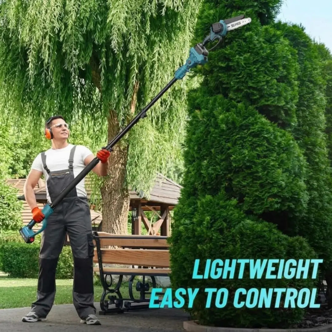 Selyven T6 2-in-1 Cordless Pole Saw & Mini Chainsaw + FREE BATTERY + CHARGER