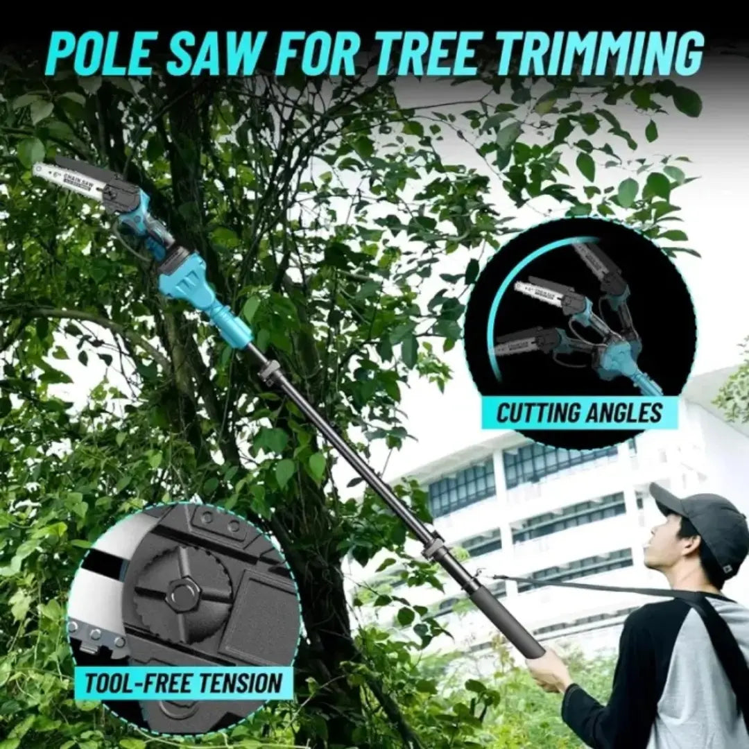 Selyven T6 2-in-1 Cordless Pole Saw & Mini Chainsaw + FREE BATTERY + CHARGER