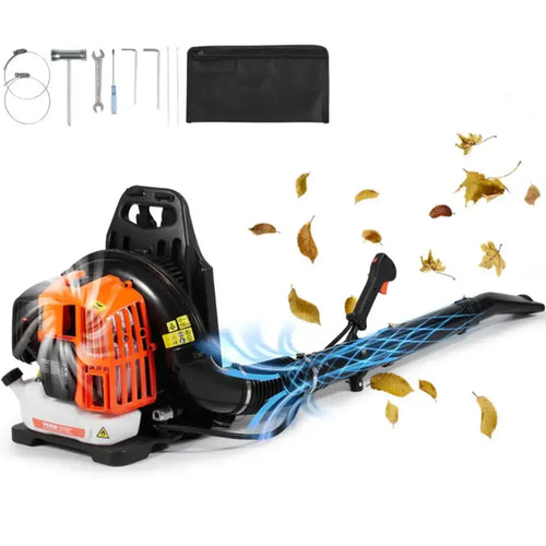 SELYVEN Gas Leaf Blower 52CC Backpack Snow Blower 2 Stroke with Fuel Tank 1.37L Air Volume 480CFM for Lawn Care, Leaf Cleaning, Snow Removal