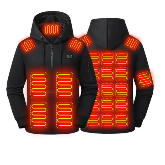 Premium Full-Zip Smart Heated Hoodie - 26-Zone Rapid Heat
